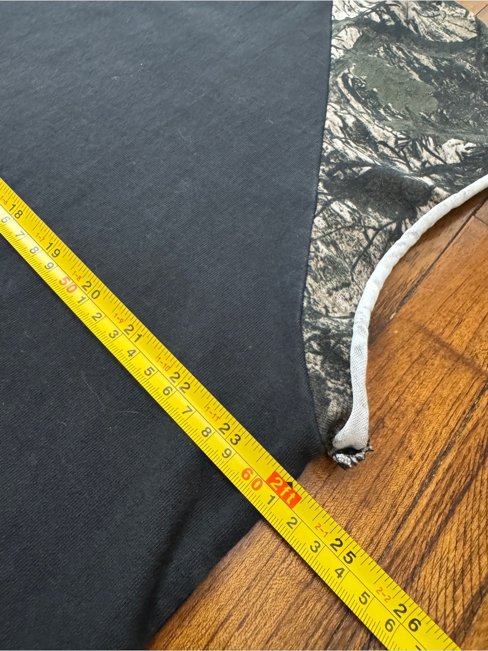 YoungLA Black Tank Top with Green Camo Raglan Accents - Picture 8 of 8